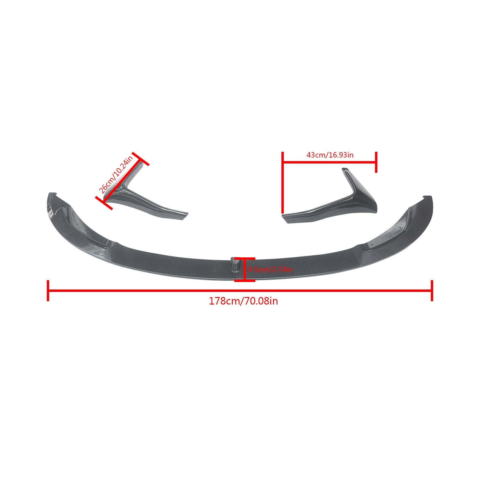 CARIG For 2015-2020 BMW F80 M3 F83 F82 M4 フロント リップ M パフォーマンス 4 ピース ABS 塗装フロント スプリッター