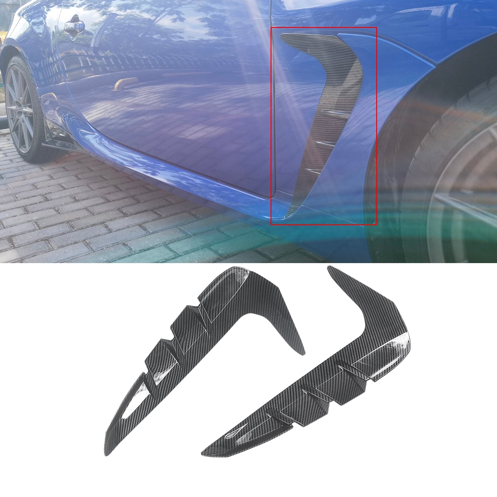 CARIG For 2022-2024トヨタ GR 86 GR86 スバル BRZ ベントガーニッシュカバー ABS