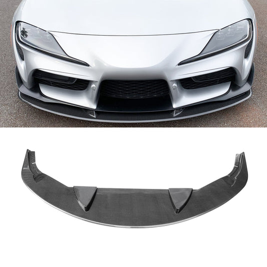 CARIG For 2020-2024 トヨタ GR スープラ フロントリップ A90 A91 ABS 塗装済みフロントバンパー スプリッター用
