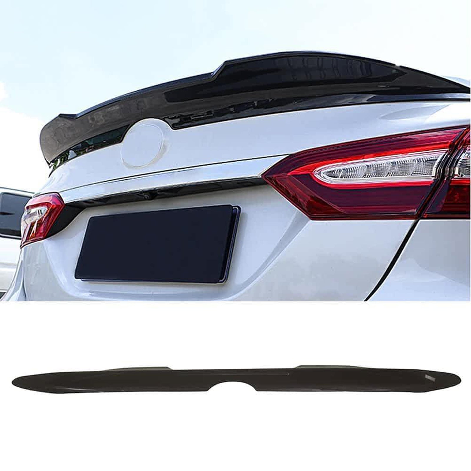 CARIG For 2018-2024 トヨタ カムリ TRDNINTE 2018-2024年用 トヨタ カムリ スポイラー TRDスタイル トランクウイング ダックビル ABS塗装済み。 カムリスタイル トランクウィングスポイラー リアスポイラー ABS 美品 送料無料サービスを受ける