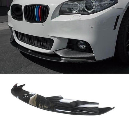 CARIG For 2011-2016 BMW 5シリーズ F10 Mスポーツ フロントリップバンパー ABS フロントリップスプリッターキット?