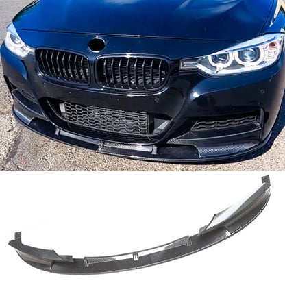 CARIG For 2012-2018 BMW F30 3 シリーズ M テック フロント バンパー Lip2 PCS 塗装スポーツ フロント スポイラー下部ディフューザー
