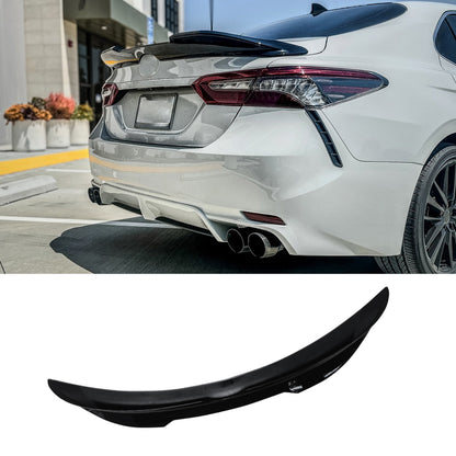 CARIG For 2018-2024 トヨタ カムリ TRDNINTE 2018-2024年用 トヨタ カムリ スポイラー TRDスタイル トランクウイング ダックビル ABS塗装済み。 カムリスタイル トランクウィングスポイラー リアスポイラー ABS 美品 送料無料サービスを受ける