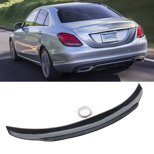 CARIG For 2015-2020 リアスポイラー メルセデスベンツ W205 Cクラス 4DR セダン PSMスタイル トランクスポイラー ウイング