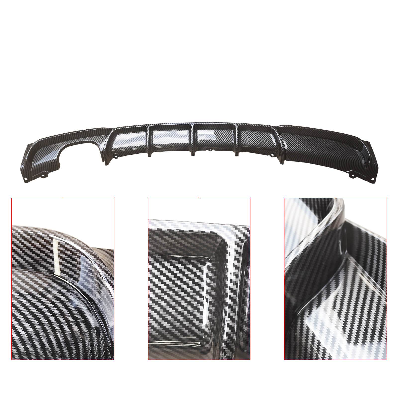 CARIG For 2012-2019 BMW F30 F31 Mスポーツバンパー320i 328iリアディフューザーのみフィットMスポーツモデル