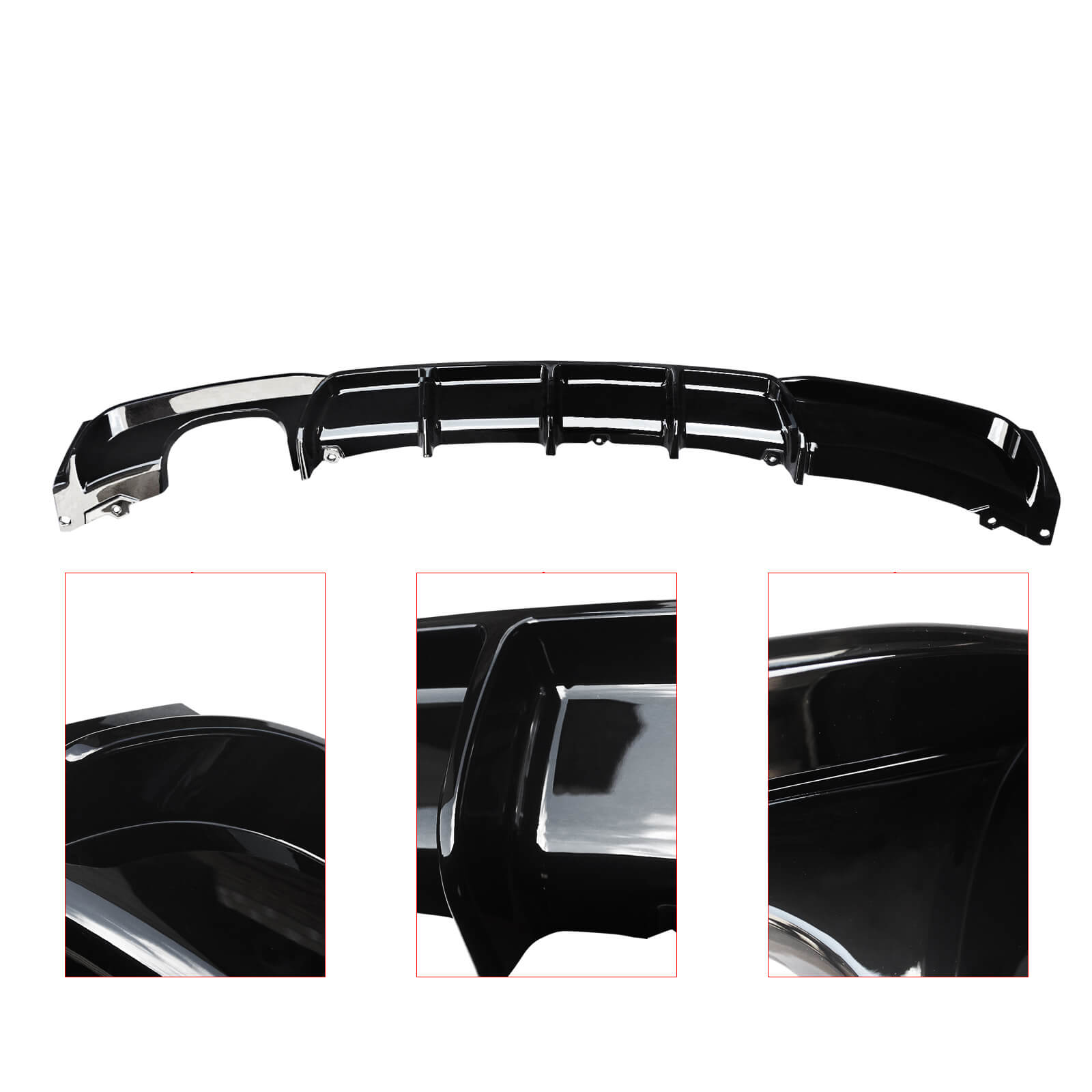 CARIG For 2012-2019 BMW F30 F31 Mスポーツバンパー320i 328iリアディフューザーのみフィットMスポーツモデル