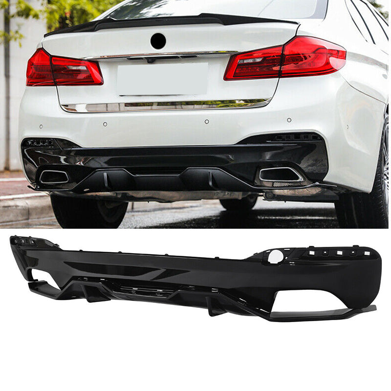 CARIG For 2017-2023 リアディフューザー BMW G30 M550i G31 G38 5シリーズMスポーツリアバンパーリップ