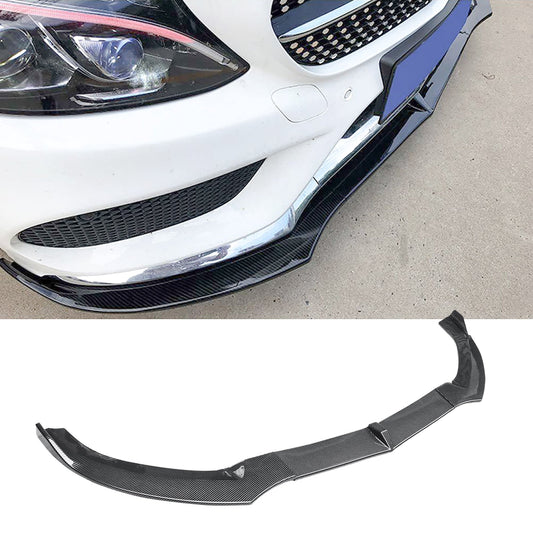 CARIG For 2015-2018ベンツCクラスW205 C205スポーツ/AMGラインAMG C43 ABSスプリッター用フロントリップ
