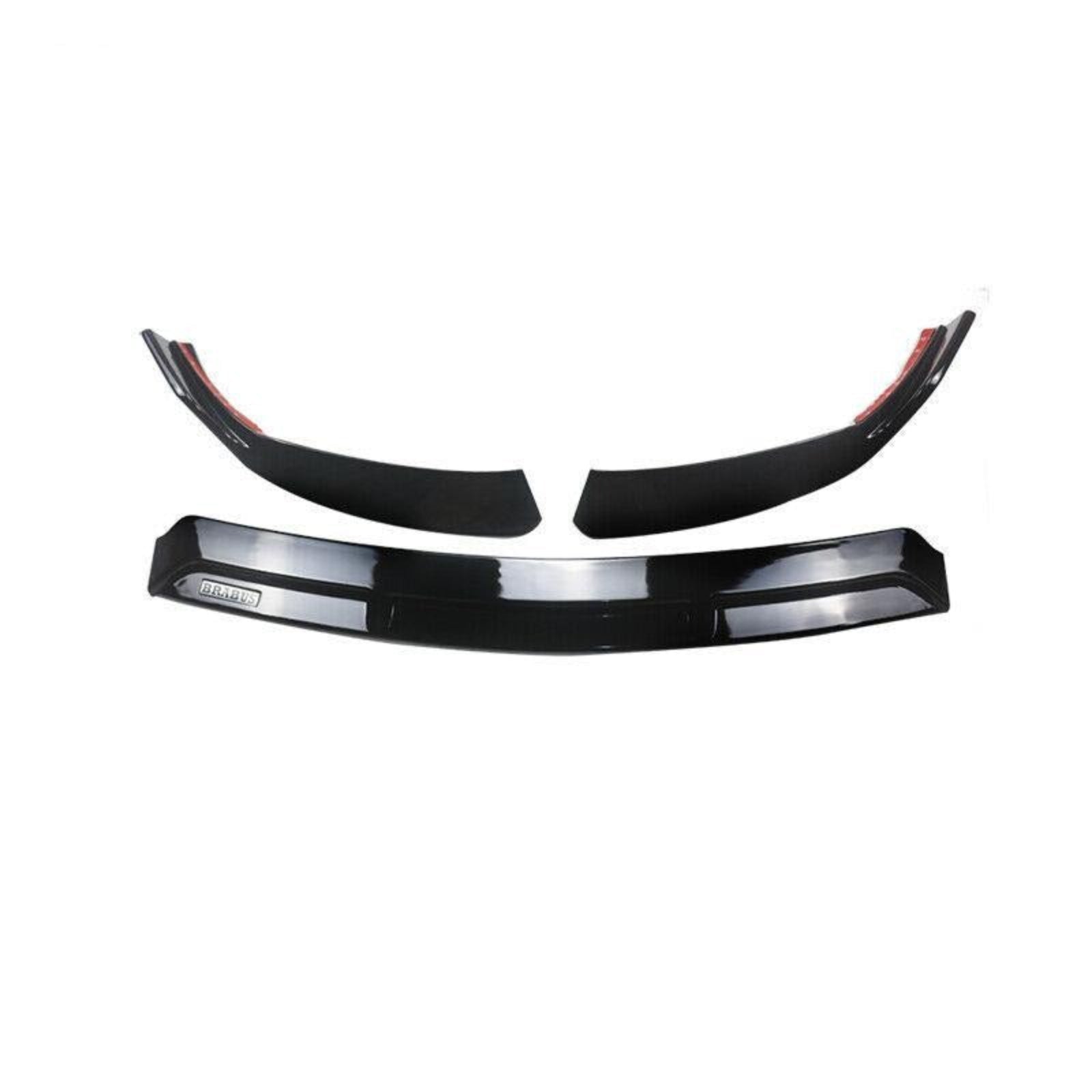 CARIG For 2019-2021 ベンツW205 2019-2023 C205 A205 CクラススポーツC300 ABS 3PCsフロントリップフロントバンパースプリッター
