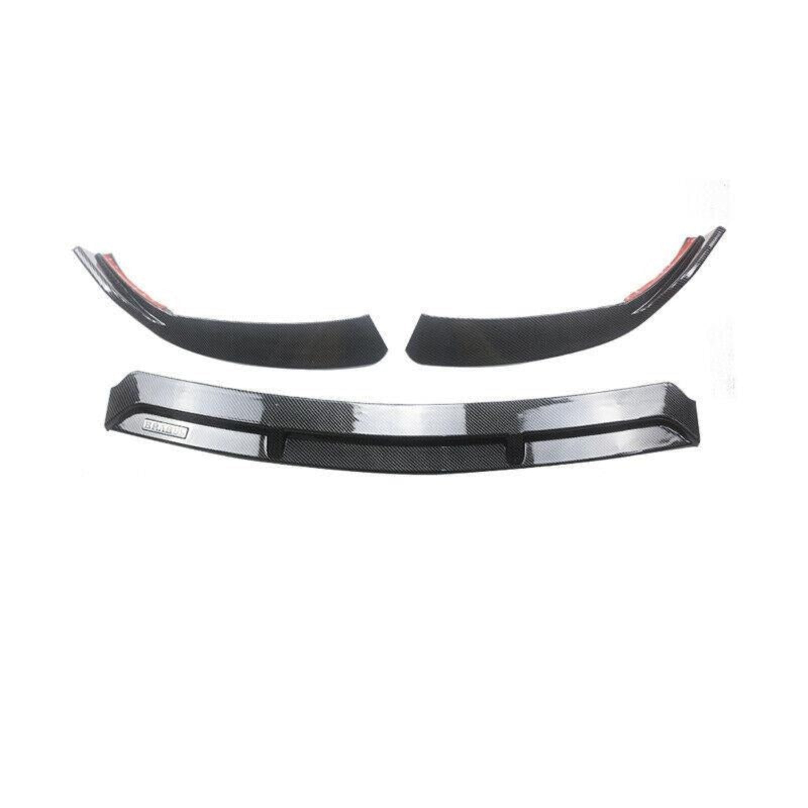 CARIG For 2019-2021 ベンツW205 2019-2023 C205 A205 CクラススポーツC300 ABS 3PCsフロントリップフロントバンパースプリッター